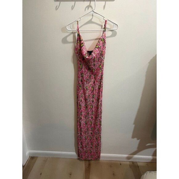 PLT NWT Coquette Romantic Dainty Pink Ethereal Garden Fairy Floral Maxi Dress - Picture 6 of 10